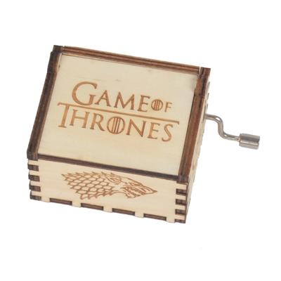NUTAKE Wooden hand crank game of thrones music box 55805101-1
