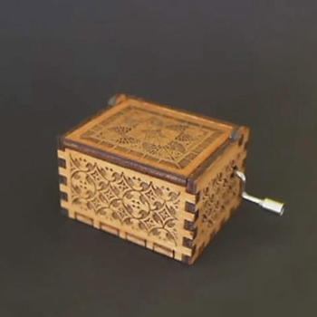 NUTAKE Wooden hand crank game of thrones music box 55805101-1