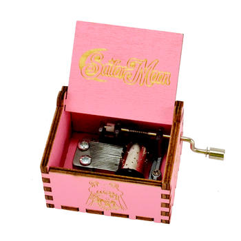 Sailor Moon personalized pink hand crank box with custom song 55805101-08