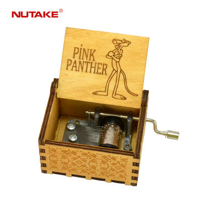 Wholesale custom personalized wood pink panther music box manufactures 55805101-18