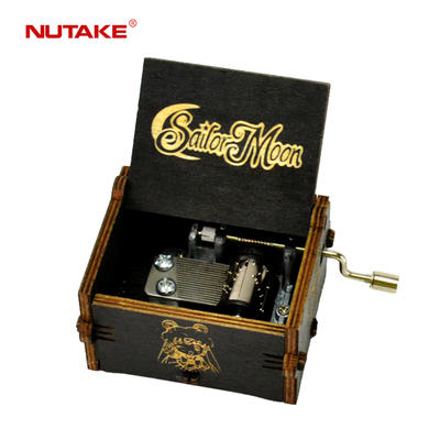 Wholesale wooden handicraft 18 note crank music box 55805102-03