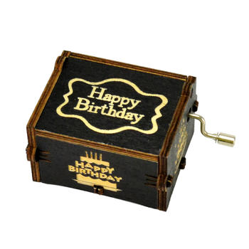 Mini happy birthday wooden music gift box(Mini wooden happy birthday music box gifts) 55805102-04