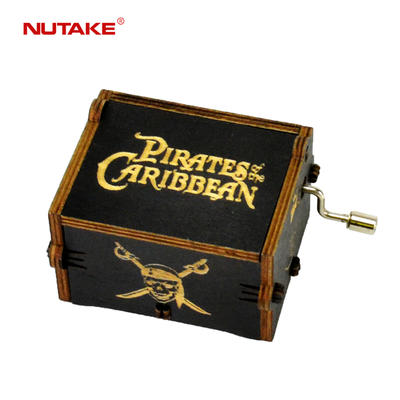 Ningbo Jothan factory sell Pirates of the Caribbean wooden custom caja music box 55805102-06