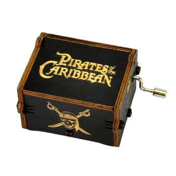Ningbo Jothan factory sell Pirates of the Caribbean wooden custom caja music box 55805102-06