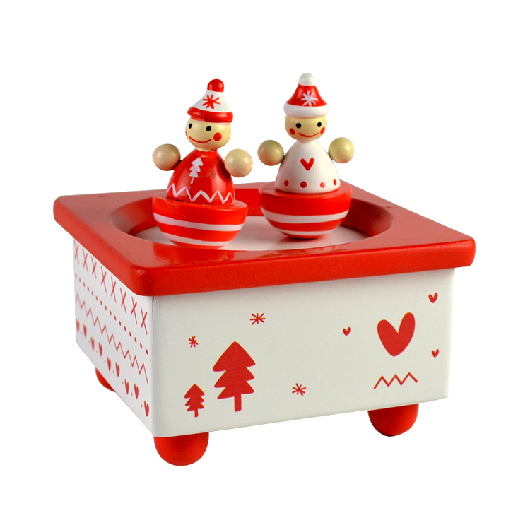 Traditional wooden Christmas gift dancing santa music box for Kids Children Toy 55803202