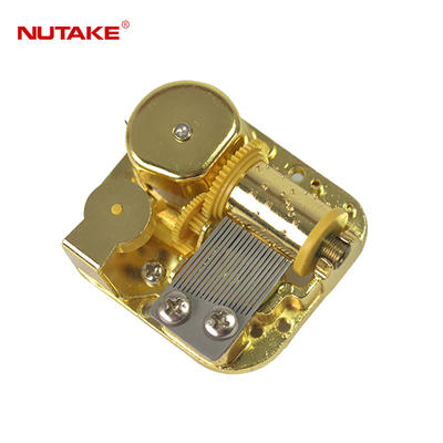 18 note metal gilded wind up mechanism for musical box 10188002,1