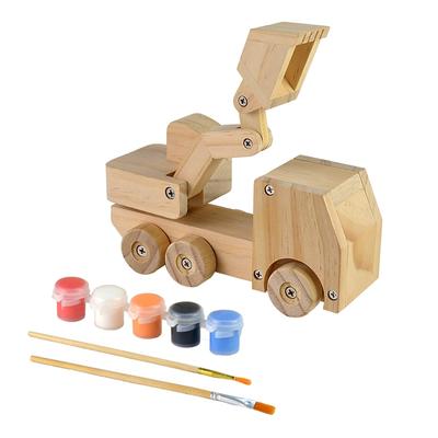 Wooden kids diy painting and assemble toys set 52651001