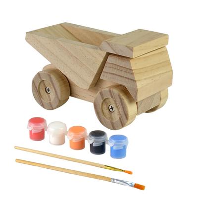 Wooden kids diy painting and assemble toys set 52651003